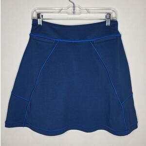 NWT Peter Millar golf UPF50 Swing Skort - blue with contrast stitching - XS